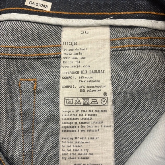 Maje denim straight leg - Picture 10 of 11